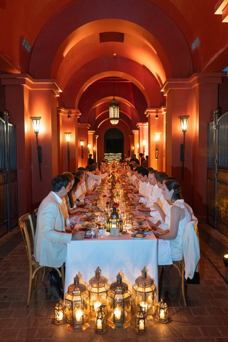 welcome dinner in the stables of Selman