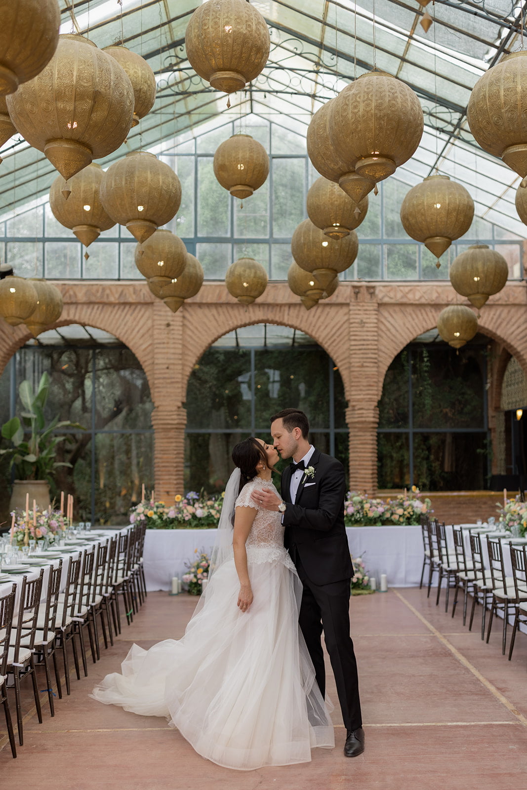 Couples portraits at a luxury wedding in Marrakech styled by wedding planners in Marrakech