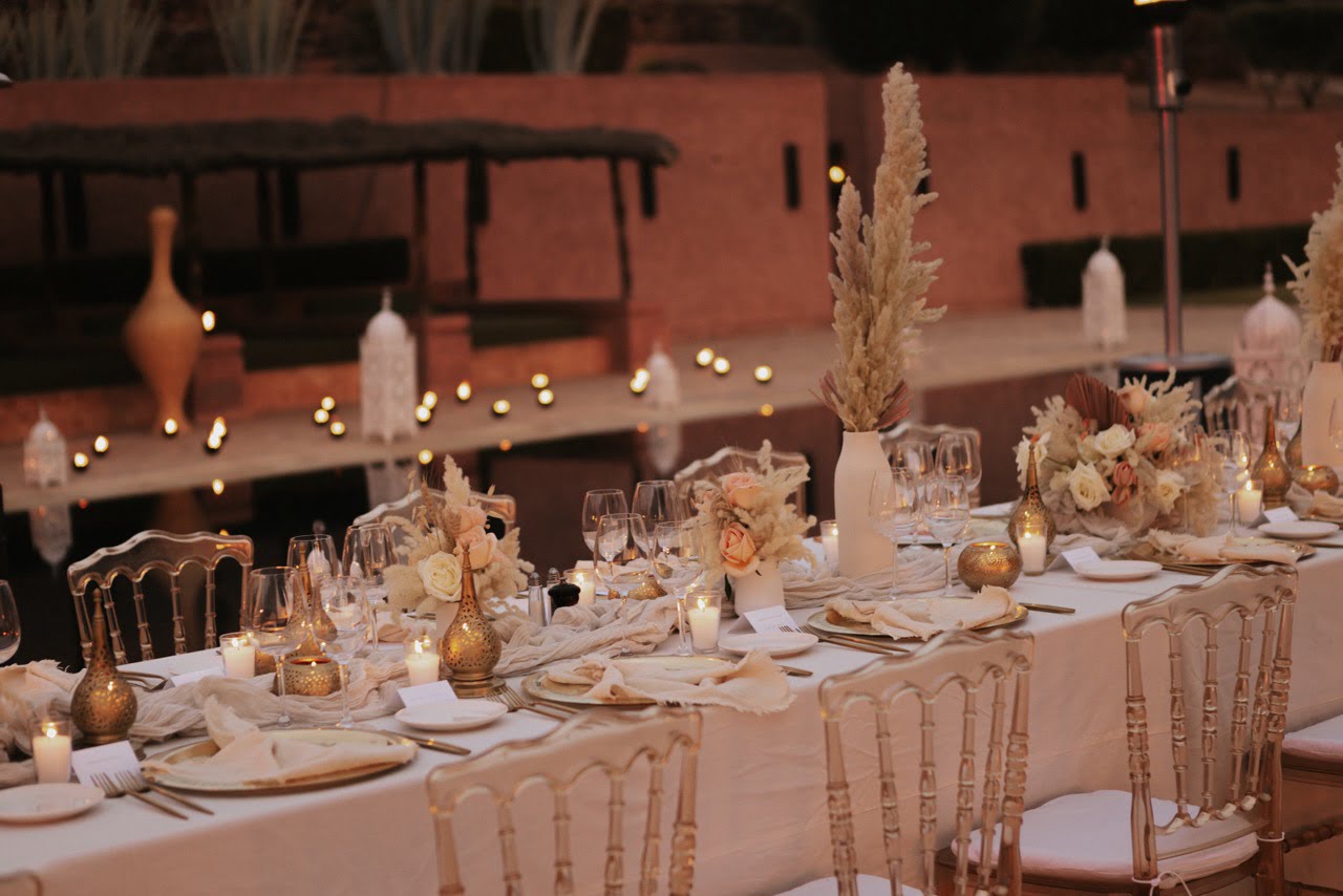 Luxury wedding in Marrakech styled by Marrakech wedding planners